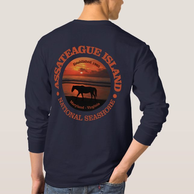 Camiseta Seashore Nacional da Ilha de Assateague (Verso)