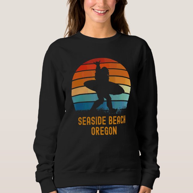 Camiseta Seaside Beach Oregon Sasquatch Souvenir (Frente)