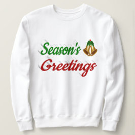 Camiseta Seasons Saudações Belga Escrito verde de Natal