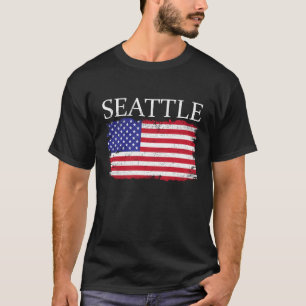 Camiseta Seattle America Style America Flag