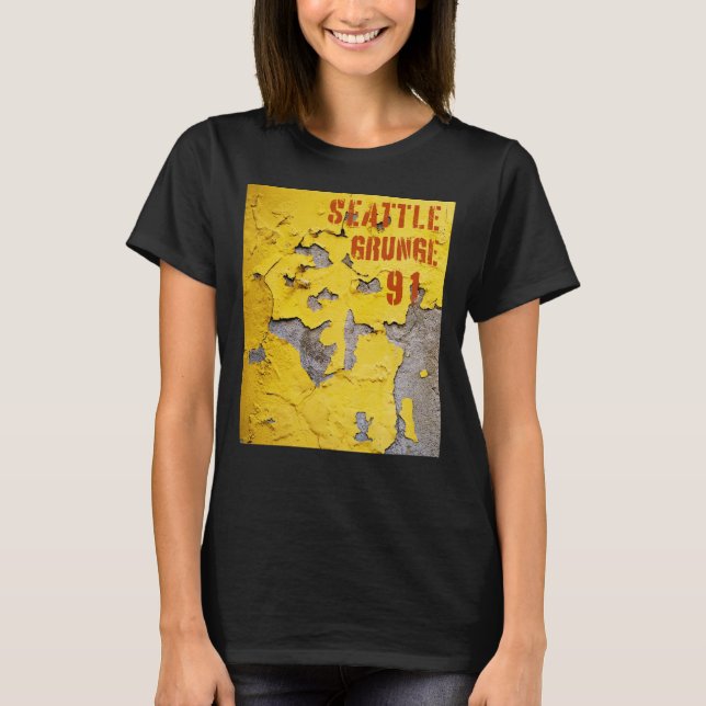 Camiseta Seattle Grunge Music 1991 (Frente)