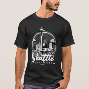 Camiseta Seattle Pacific Northwest Emerald City Space-Needl