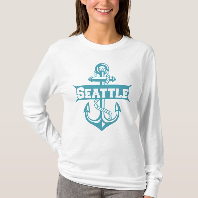 Camiseta Seattle, Pacífico Noroeste Anchor, Washington (Frente)