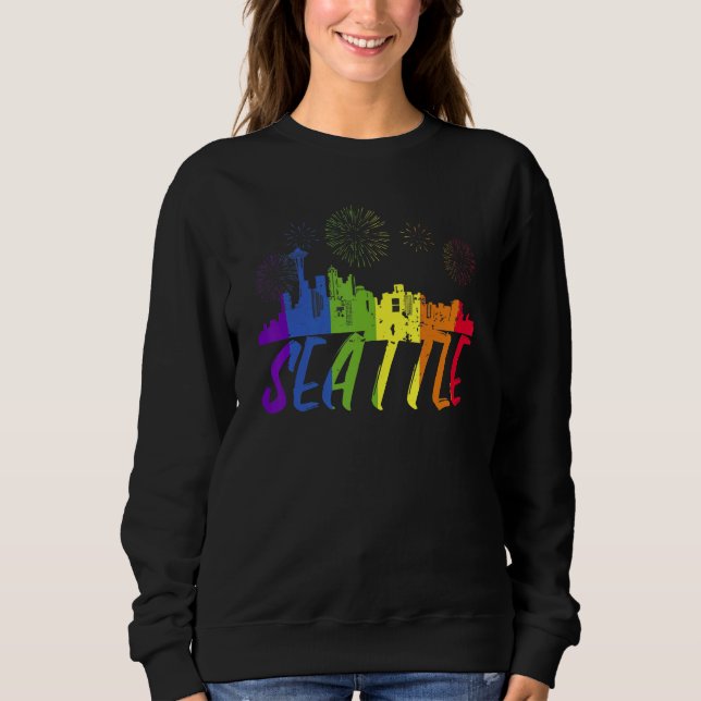 Camiseta Seattle Pride Skyline  Pride Parade Seattle (Frente)