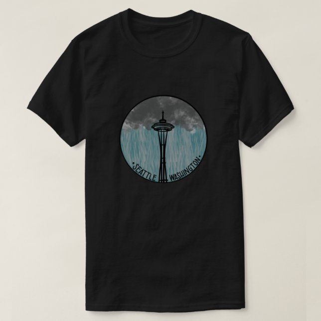 Camiseta Seattle Rain Essential (Frente do Design)