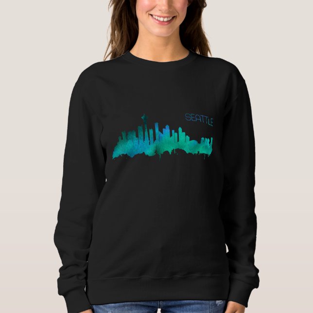 Camiseta Seattle Skyline (Frente)