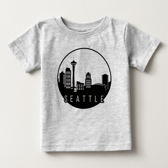 Camiseta Seattle Skyline (Frente)