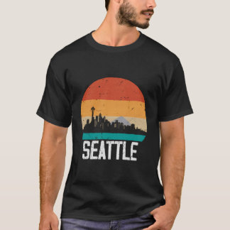 Camiseta Seattle Usa Sunset Skyline Seattle
