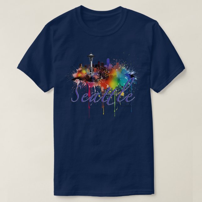 Camiseta Seattle Washington (Frente do Design)