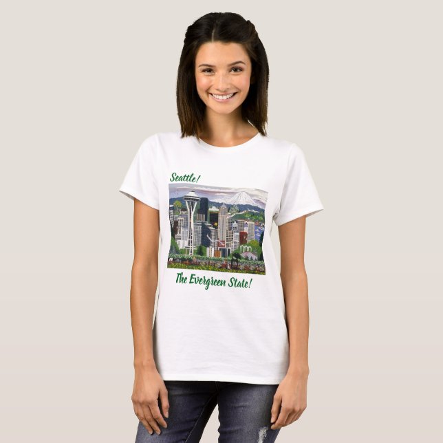 Camiseta Seattle Washington (Frente Completa)