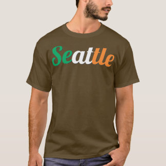 Camiseta Seattle, Washington Irlanda Flag Ruas