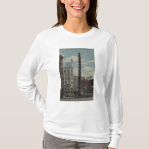 Camiseta Seattle, WATotem Pólo no quadrado pioneiro