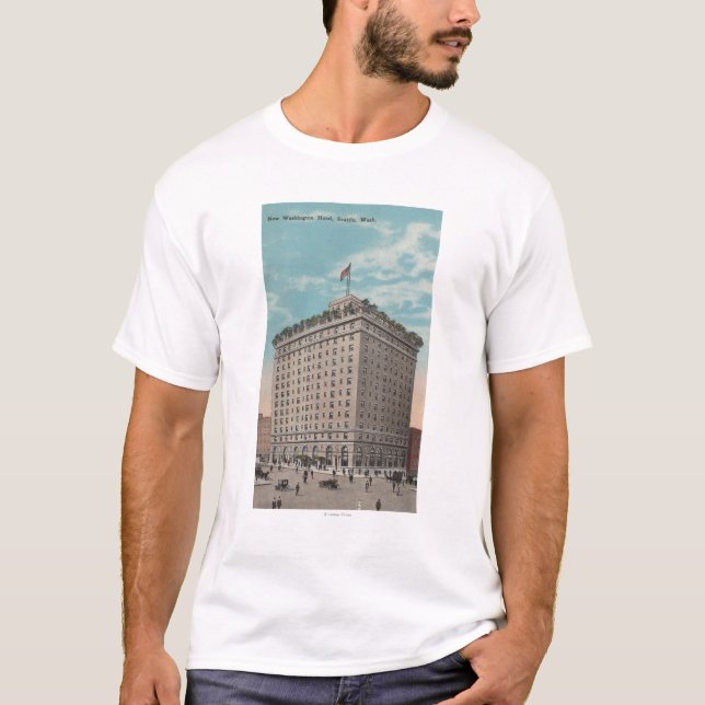 Camiseta Seattle, WAView do hotel de Washington (Frente)