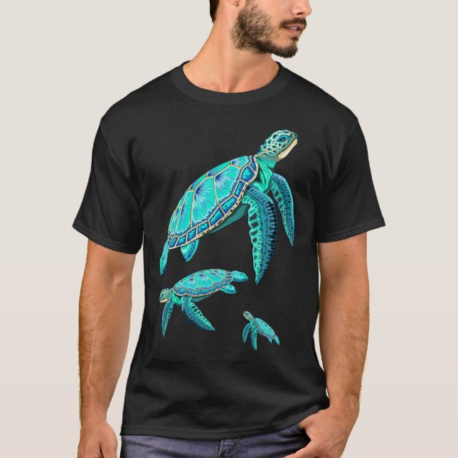 Camiseta Seaurtleurquoise Oceanlife friend (Frente)