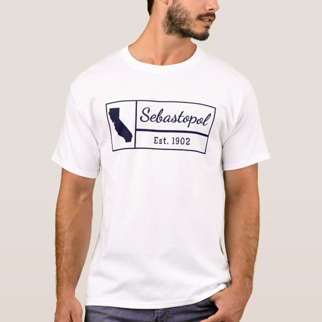 Camiseta Sebastopol California Sonoma Gravenstein Apple (Frente)
