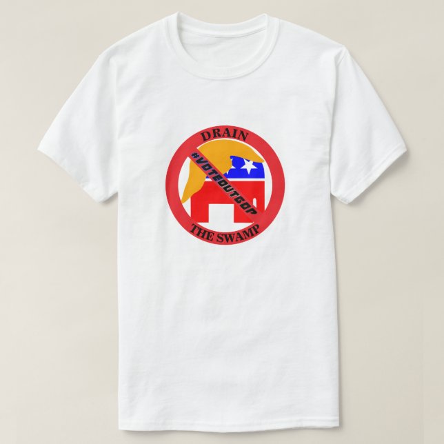 CAMISETA SECA O SWAMP #VOTEOUTGOP (Frente do Design)