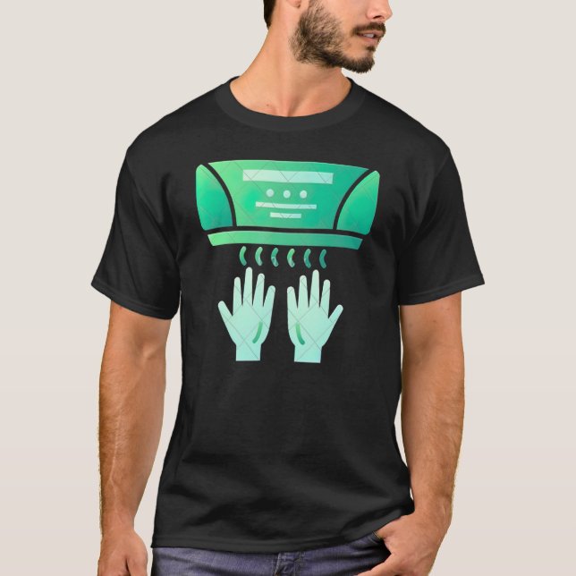 Camiseta Secador de Mãos Está Pronto Para Uso (Frente)