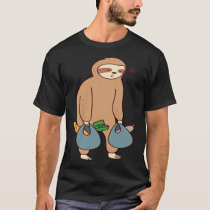 Camiseta Secagem De Lama A Dormir Lama Irônica Cuta