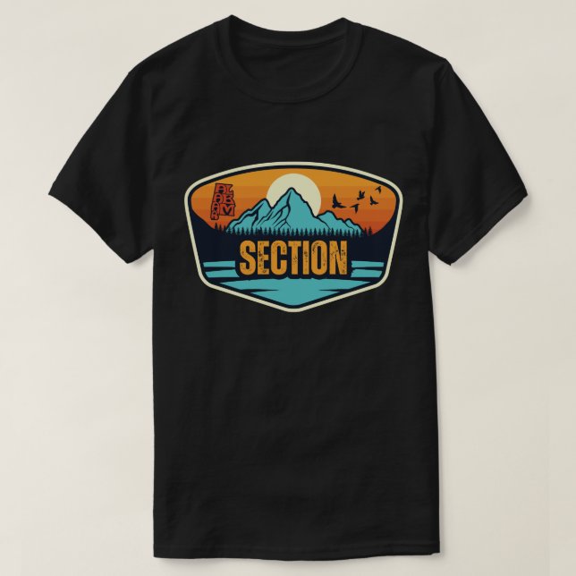 Camiseta Seção, Alabama (Frente do Design)