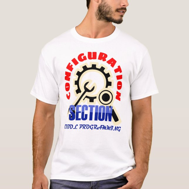 Camiseta Seção de Configuração na Programação do Cobol (Frente)