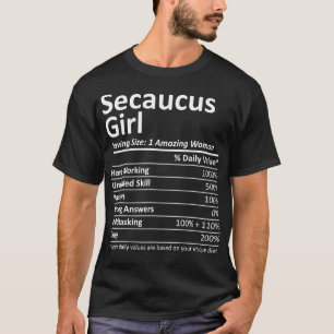 Camiseta SECAUCUS L NJ NEW JERSEY Funny City Home Raízes EU