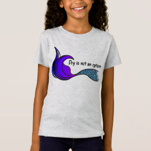 Camiseta Seco não é uma opção de cauda de sereia roxa e lac