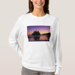 Camiseta Second Beach em Twilight, Olimpiadas NP, WA, EUA