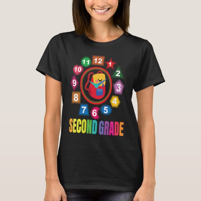 Camiseta Second Grade Girls Boys Teacher Team 2nd Grade Squ (Frente)