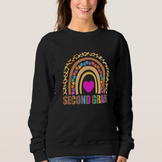 Camiseta Second Grade Rainbow Leopard Teacher  2nd Is My Ja