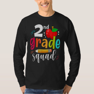 Camiseta Second Grade Squad  Back To School 2nd Graders Tea