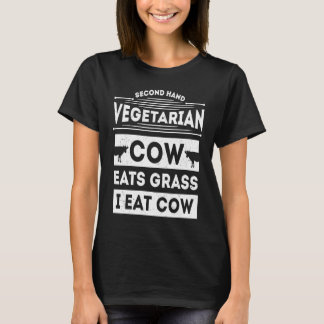 Camiseta Second Hand Vegetarian Non Vegan Carnivore Diet  I