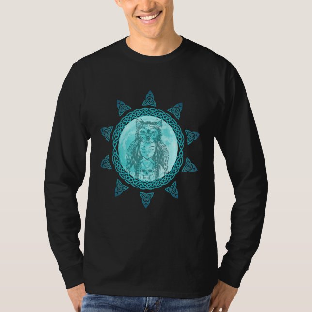 Camiseta Secorção da Lua Druida Nó Celta Occult Accessori (Frente)