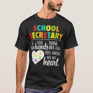 Camiseta Secretária da Escola Escritório Cute Clerk Aprec