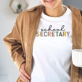 Camiseta Secretária da Escola Leopardo - Impressão