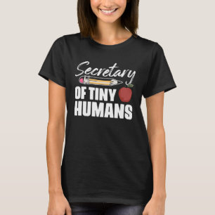 Camiseta Secretária de Administração de Tiny Humans para a