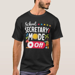 Camiseta Secretária de escola no verão do dia passado
