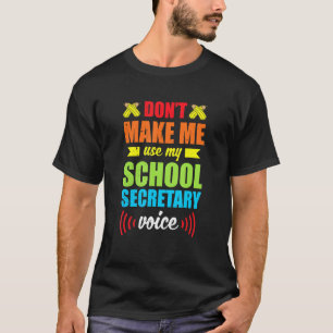 Camiseta Secretária de Escritório de Voz da Escola Apreciaç