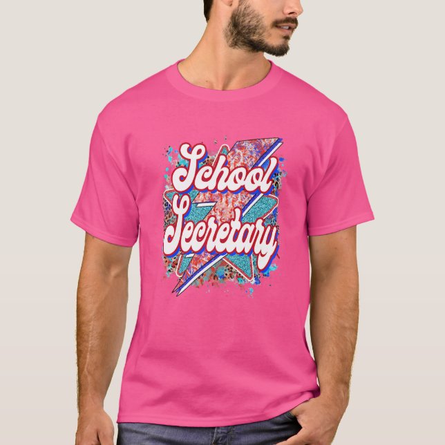 Camiseta Secretário da Escola de Professores Lightning Bolt (Frente)