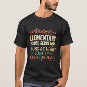 Camiseta Secretário da escola primária aposentado