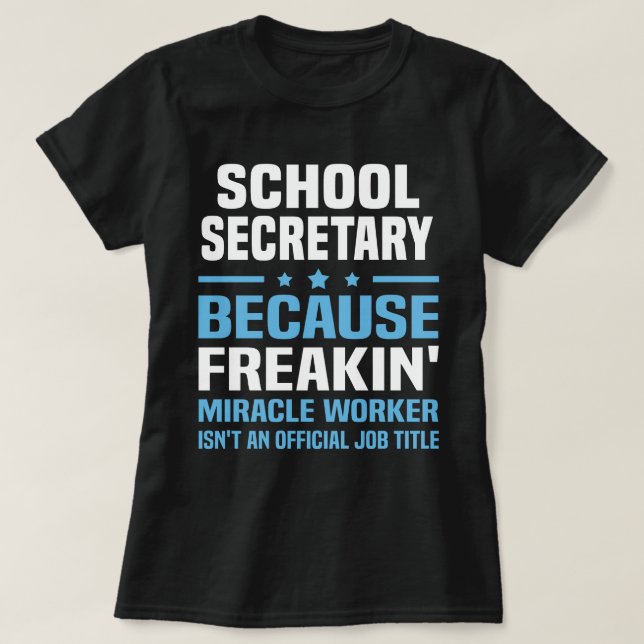Camiseta Secretário de escola (Frente do Design)