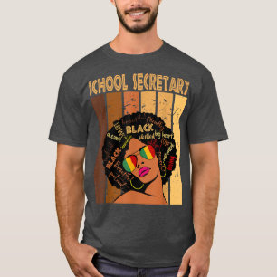 Camiseta Secretário de Escola Afro-Americano Black Histo