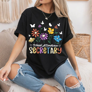 Camiseta Secretário de Participação Escolar Flores Selvagen