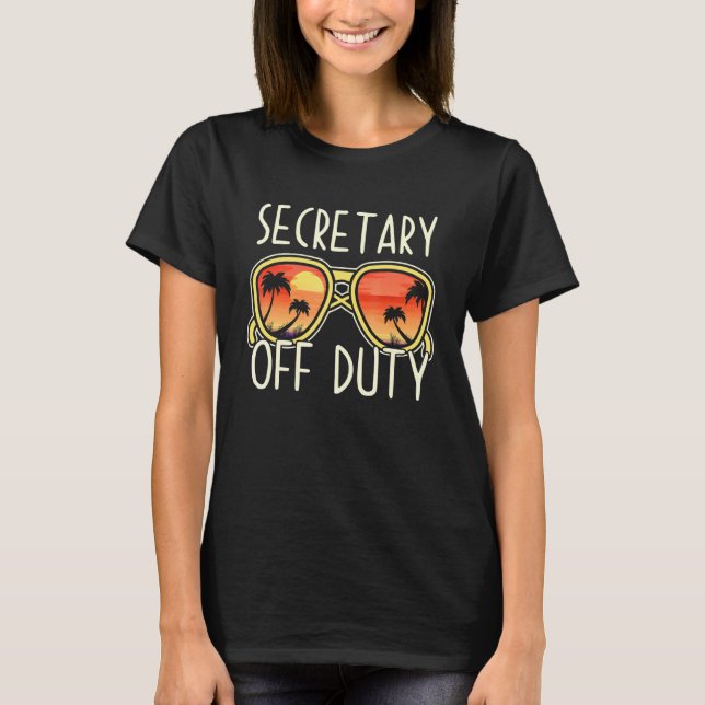 Camiseta Secretário de serviço Óculos de sol de praia Sumo  (Frente)