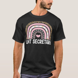 Camiseta Secretário de Unidade Rainbow Cute Appreciation Wo