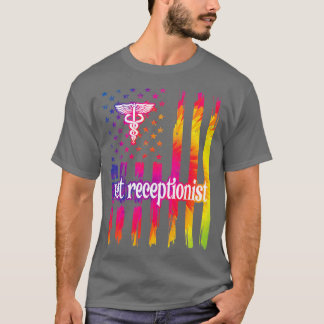 Camiseta Secretário do Recepcionista Veterinário dos Veteri