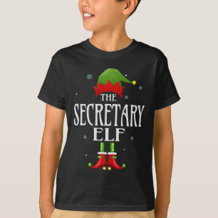 Camiseta Secretário Elf Xmas Matching Family Group Natal