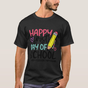 Camiseta Secretário Esquadrão Feliz Primeiro Dia da Escola