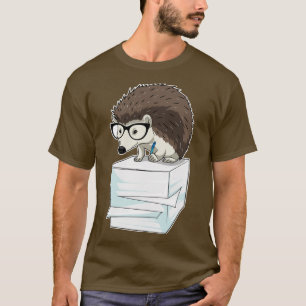Camiseta Secretário Hedgehog Pilha de papéis