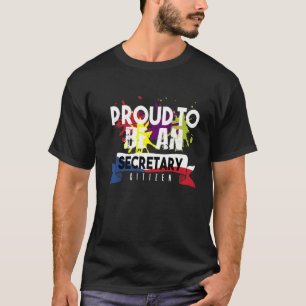 Camiseta Secretário orgulhoso cidadão Trabalhador profissio
