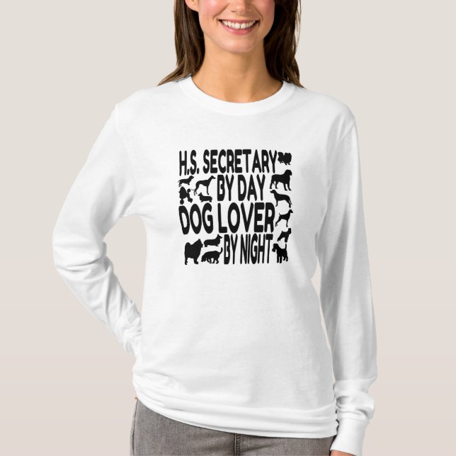 Camiseta Secretário Segundo grau do Cão Lover (Frente)